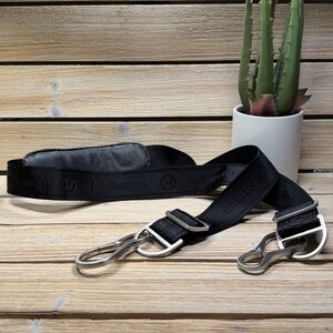Lululemon Athletica Black Logo Padded Shoulder Strap